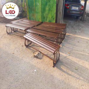 نیمکت فلزی لئوپارک با پایه های برشکاری شده با دستگاه CNC