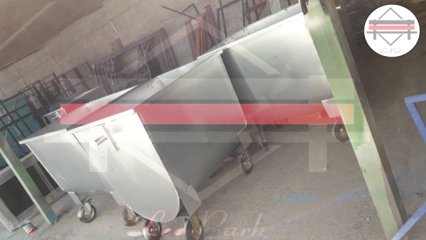 سطل زباله1100 لیتری گالوانیزه - تصویر 6