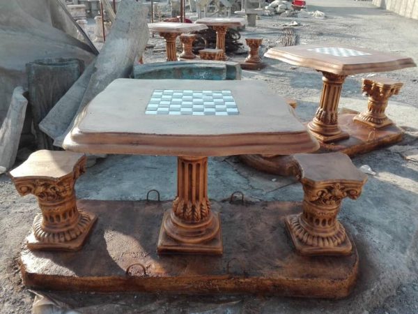 میز شطرنج بتنی کد 103