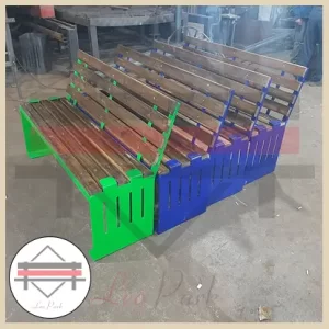 نیمکت چوبی فلزی پارک