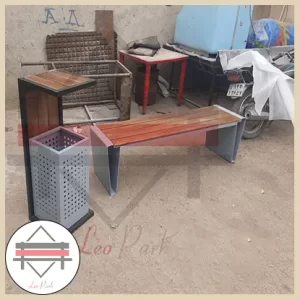 نیمکت فلزی بدون پشتی کد(127)