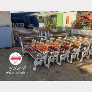 نیمکت فلزی چوبی مدل جدید