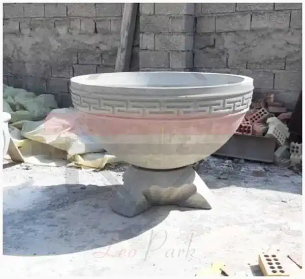 گلدان بتنی ورساچ گرد - تصویر 2