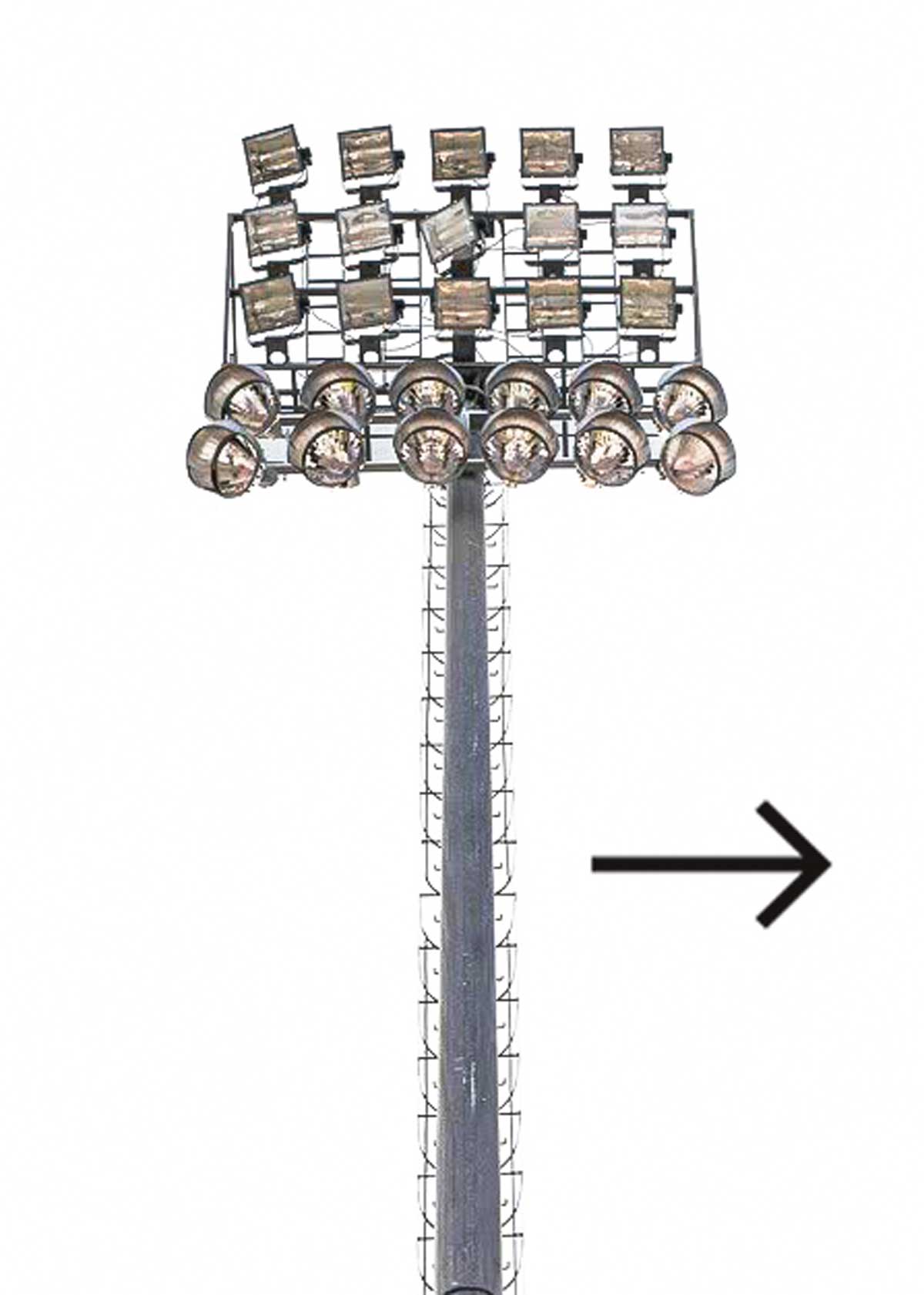 برج نوری استادیومی نورپردازی قدرتمند برای روشنایی فضای بزرگ
