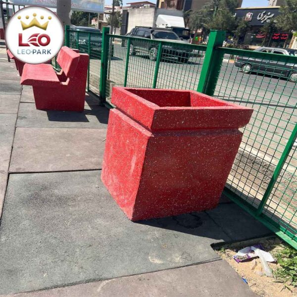 سطل زبال بتنی ساده بدون درب و بارانگیر