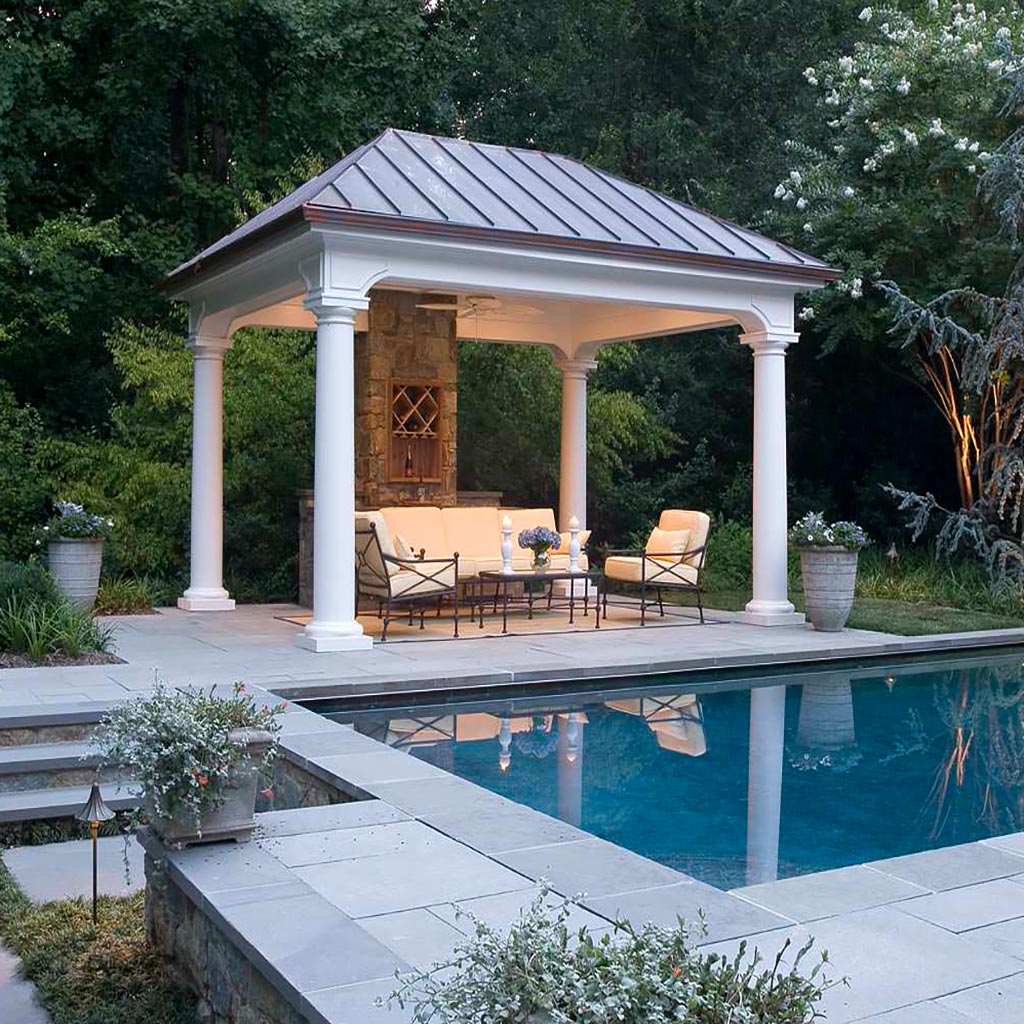 ساخت آلاچیق بتنی پیش ساخته با کم ترین هزینه بزای باغ های شخصی