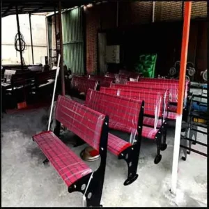 نیمکت CNC با پشتی و نشیمن فلزی