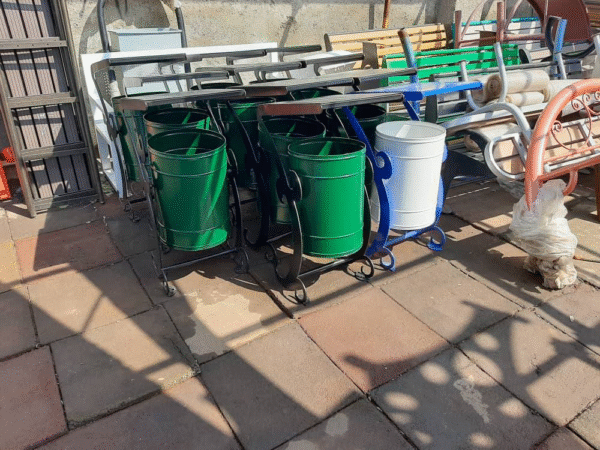 سطل زباله باغی برش CNC