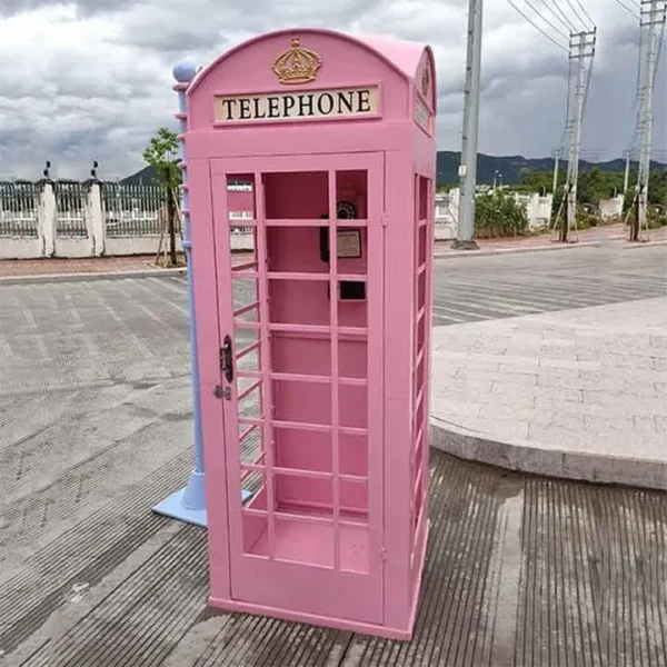 کیوسک تلفن انگلیسی صورتی