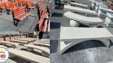 طریقه نصب انواع نیمکت پارکی ( فلزی و بتنی)