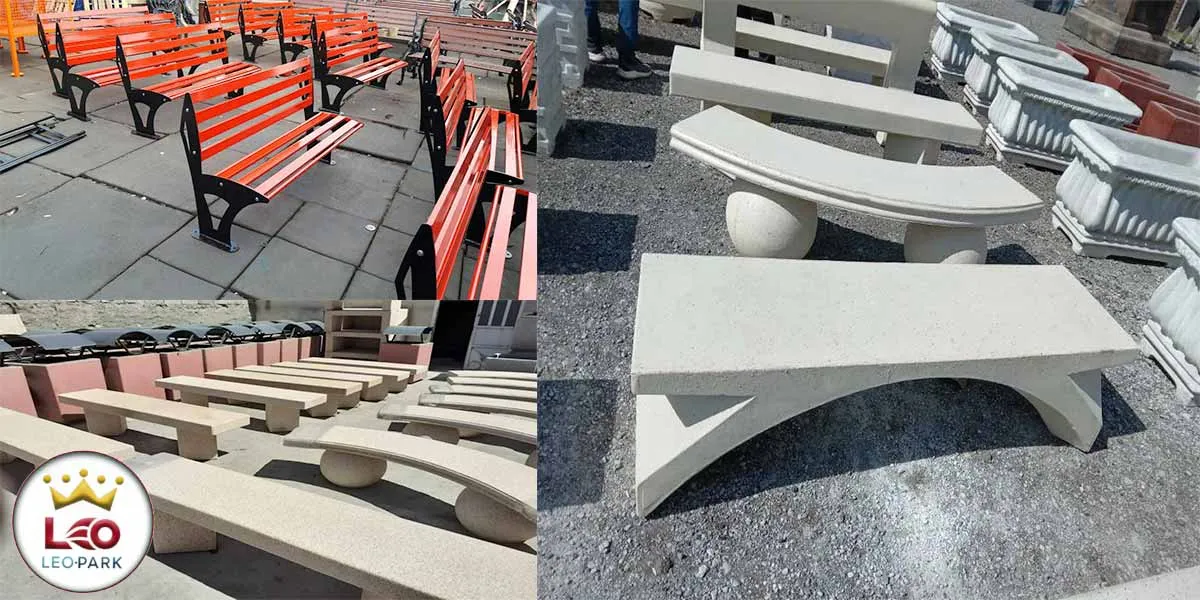 طریقه نصب انواع نیمکت پارکی ( فلزی و بتنی)